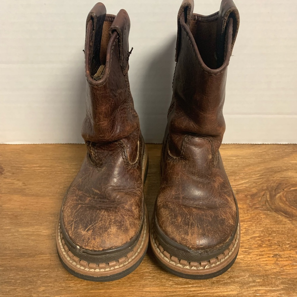 Kids Brown Leather Boots